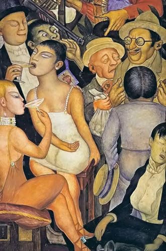 Affiche Diego Rivera La Nuit des riches décoration murale peinture sur toile