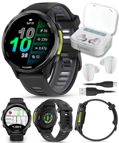 Wearable4U Garmin Forerunner 970 Carbon Gray DLC Titanium Smartwatch with