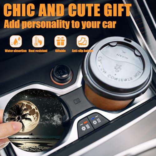 Portavasos de cerámica absorbente para carro, 2 unidades miniatura 6