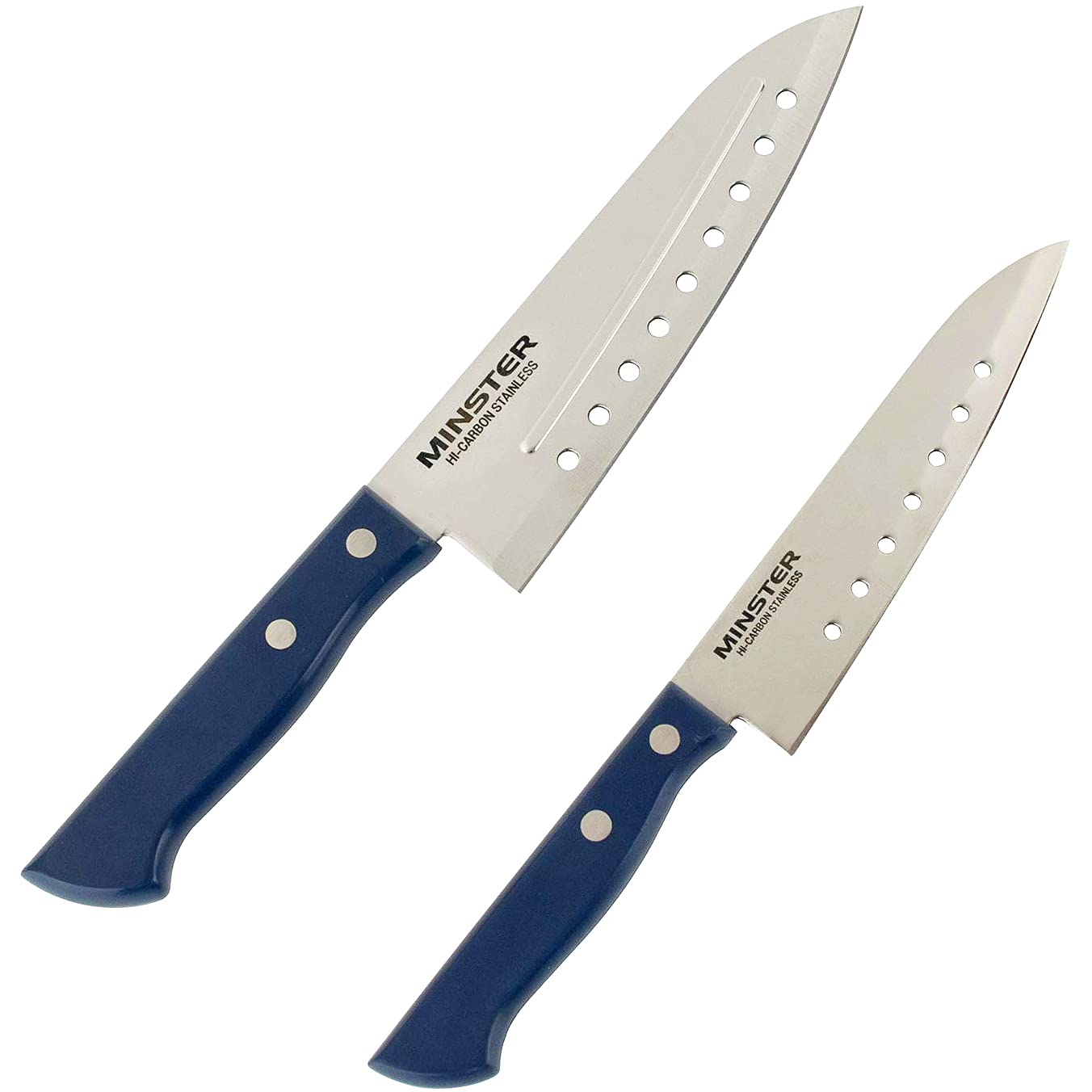 Amazon.co.jp: 下村工業 MINSTER 三徳 165mm / ペティ ナイフ 130mm