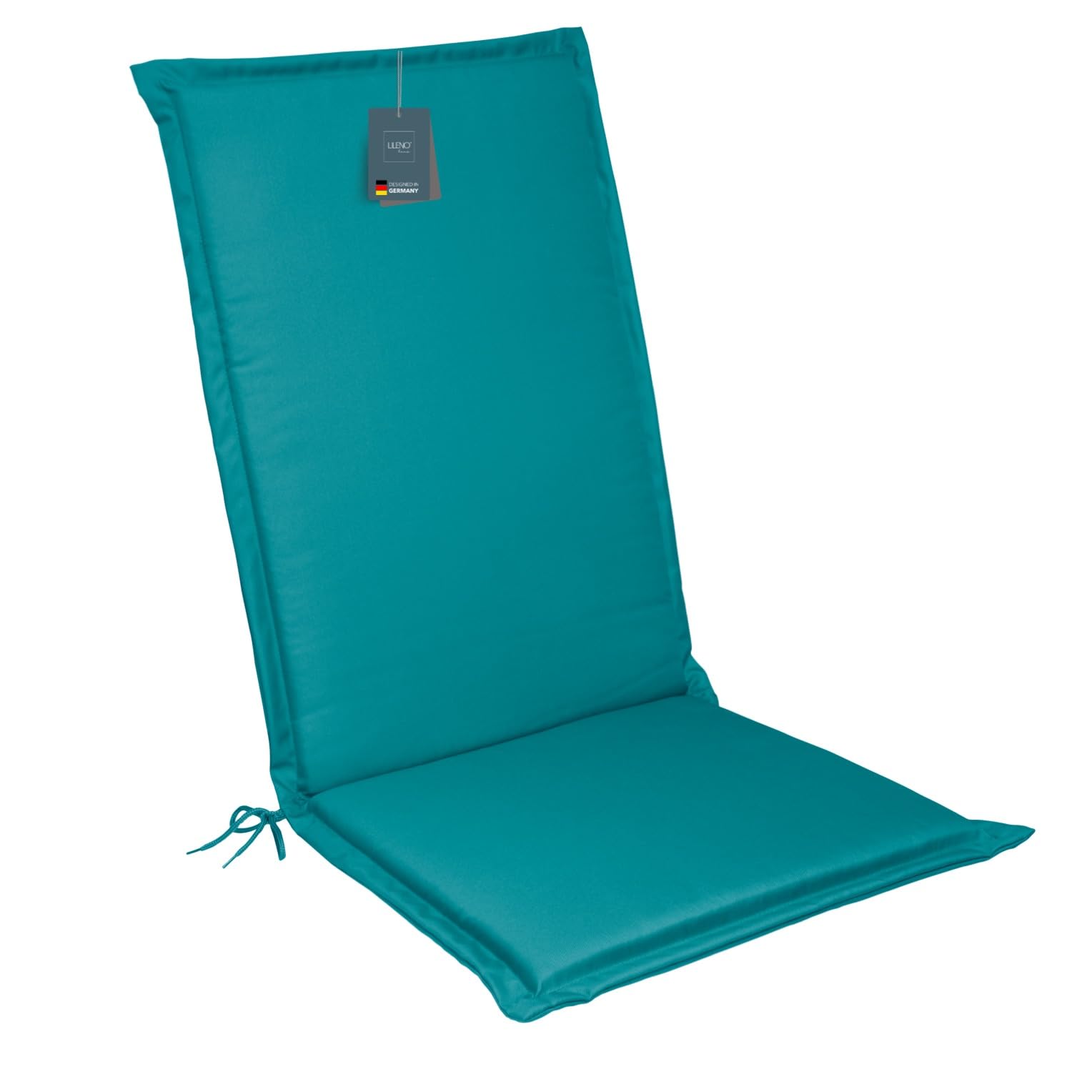 LILENO HOME Garden Chair Cushions [Set of 1 - High-Back] in Petrol - Comfortable Loungers as Seat Cushions for Garden Furniture - Chair Cushion for Garden Chairs and Folding Chairs MIA — image 1