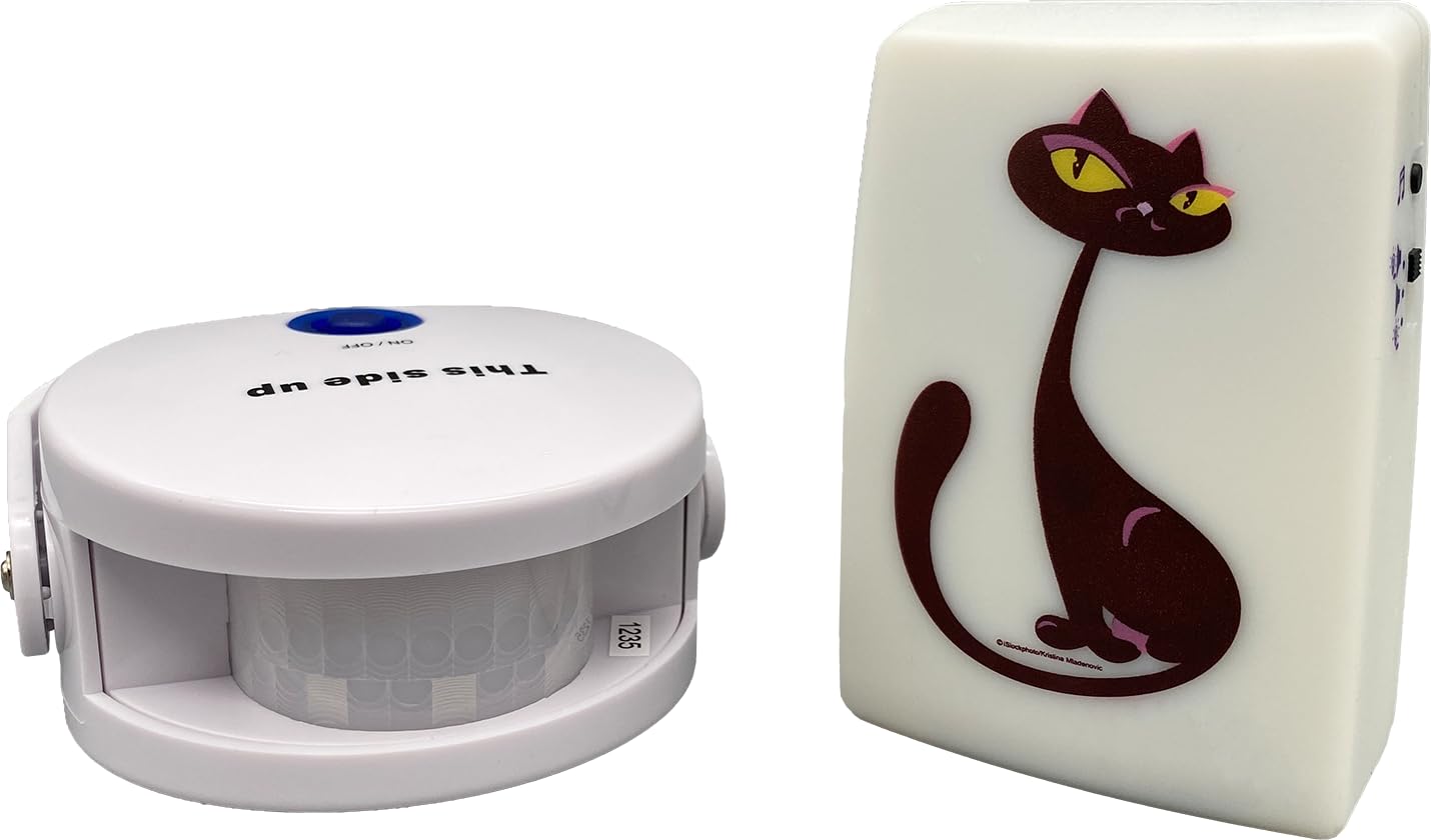 Cat Doorbell Katzenklingel Katzen Haustier Türklingel Türglocke Katzentürklingel mit Bewegungssensor