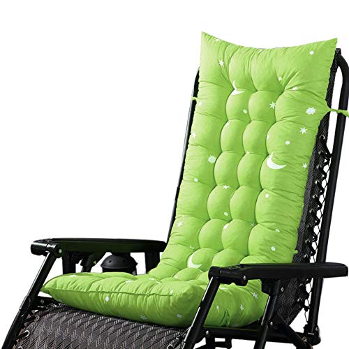 Kinnart Sun Lounger Cushions Lounge Pads Replacement Garden Patio Seat Cover Thick Padded Bed Relaxer Chair,Rocking Deck Chair Outdoor Pool Sun Seat Pad Grass Green 110 * 40cm
