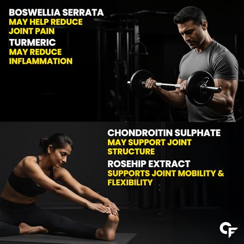 Image of Carbamide Forte Joint Support Supplement for Adults with Glucosamine 1600mg Per Serving with Chondroitin, Boswellia, Turmeric & Ginger- Tablets 10 Count