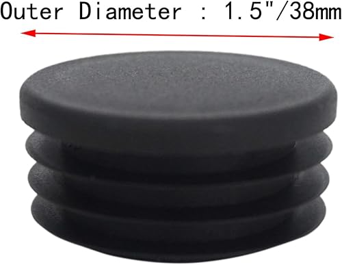 Miniatura 2 de Love Deal Tapón rectangular de tubo de 1 x 2 pulgadas, tapa de extremo de tubo de plástico antideslizante, tapas de patas de silla de muebles,