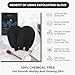 Exfoliating Gloves 2 Pcs, Exfoliating Body Scrubber for Bath Shower Exfoliation, Body Scrub Exfoliator Loofah Sponge for Dead Skin Remover, Korean Exfoliating Mitt (Black)
