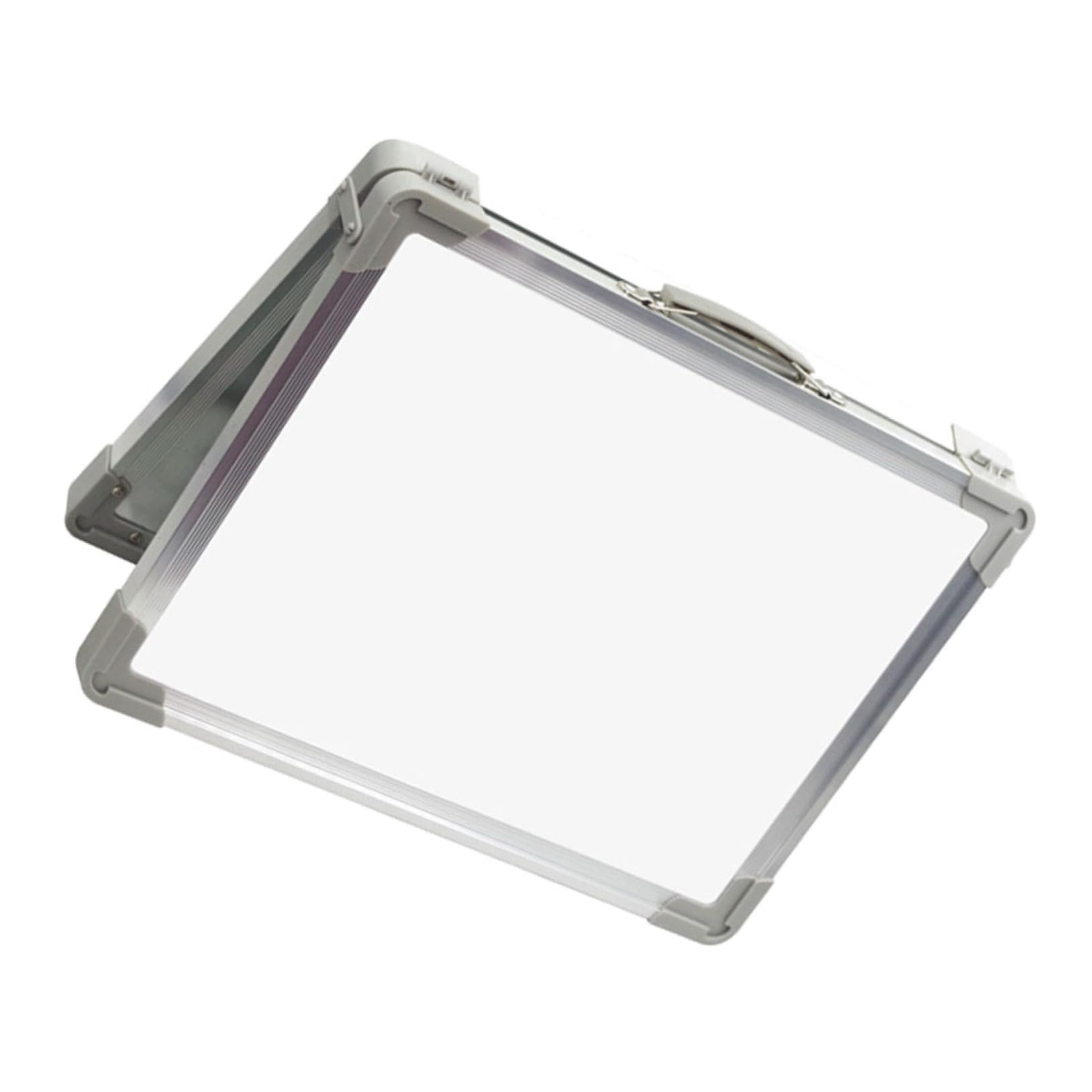 UKCOCO Lavagna Magnetica Bifacciale da Tavolo Mini Lavagna Bianca Cancellabile Leggera Supporto Pieghevole Magnetica Portatile per Ufficio e Casa
