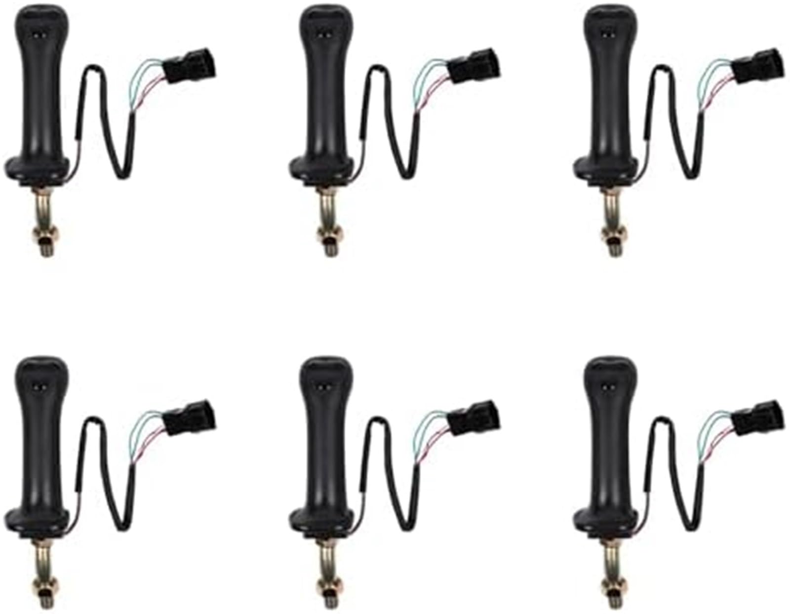 6X 3 przyciski koparki joystick zespół uchwyt koła zębatego, do Doosan DX150 215 225 300 370-9C lewy Joystick do koparki