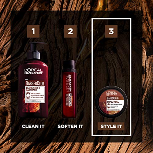 L'Oreal Men Expert Barber Club Beard & Hair Cream 75ml - Image 3