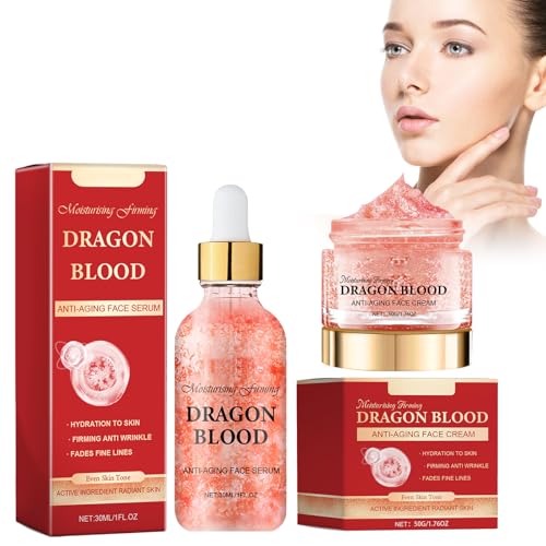 Dyceittdia Crema Sangre de Dragón, 30ml Suero Antiarrugas Sangre de Dragón y Crema Hidratante Sangre de Dragón, Reduce la Pigmentación y las Líneas de Expresión, serums1
