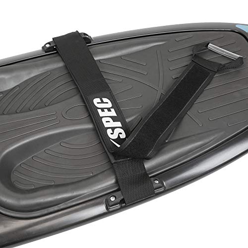 Xspec Kneeboard with Hook for Knee Surfing Boating Waterboarding with Padded Foam Surface, Black - Thumbnail 6
