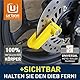 urban 560A Bremsscheibenschloss Diebstahlsicherung ø7 Universal für Motorrad Scooter Fahrrad Roller + Geschenk Transporttasche