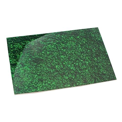 GOOHOCHY アコースティックギター用ピックガードシート ピックガード素材ブランク ギターベース対応 グリーンパール