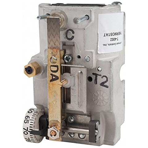 Johnson Controls - T4002-201 T-4002-201 Single Temperature High Volume Output Thermostat, Direct Acting, Horizontal Mounting Cover
