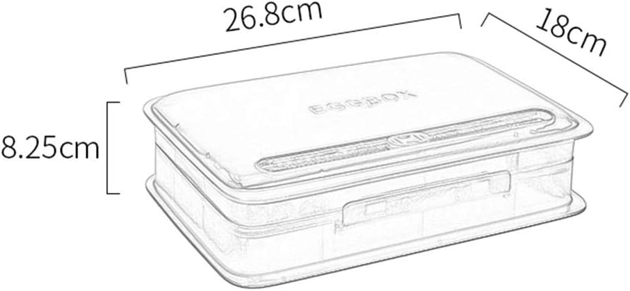Egg Tray, Nesting Egg Storer Container Refrigerator Storage Holder Box for 15 Eggs (Color : White) (White)