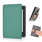 ファブリックカバー for Kindle Paperwhit第10世代 2018年発売6インチ（モデルPQ94WIF）、軽量ケースもハンドストラップと自動スリープ/ウェイク機能付き