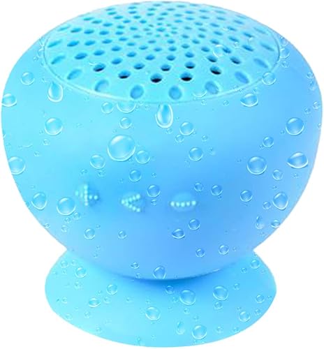 ArtCreativity Altavoz Bluetooth de succión impermeable para niños y adultos, 1 unidad, altavoz Bluetooth portátil con micrófono, altavoz recargable