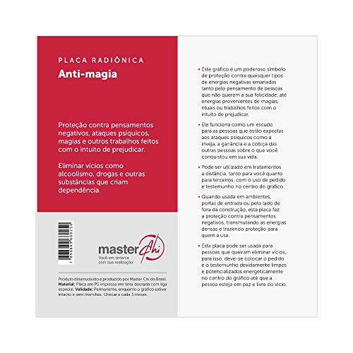 Placa Radiônica Anti Magia