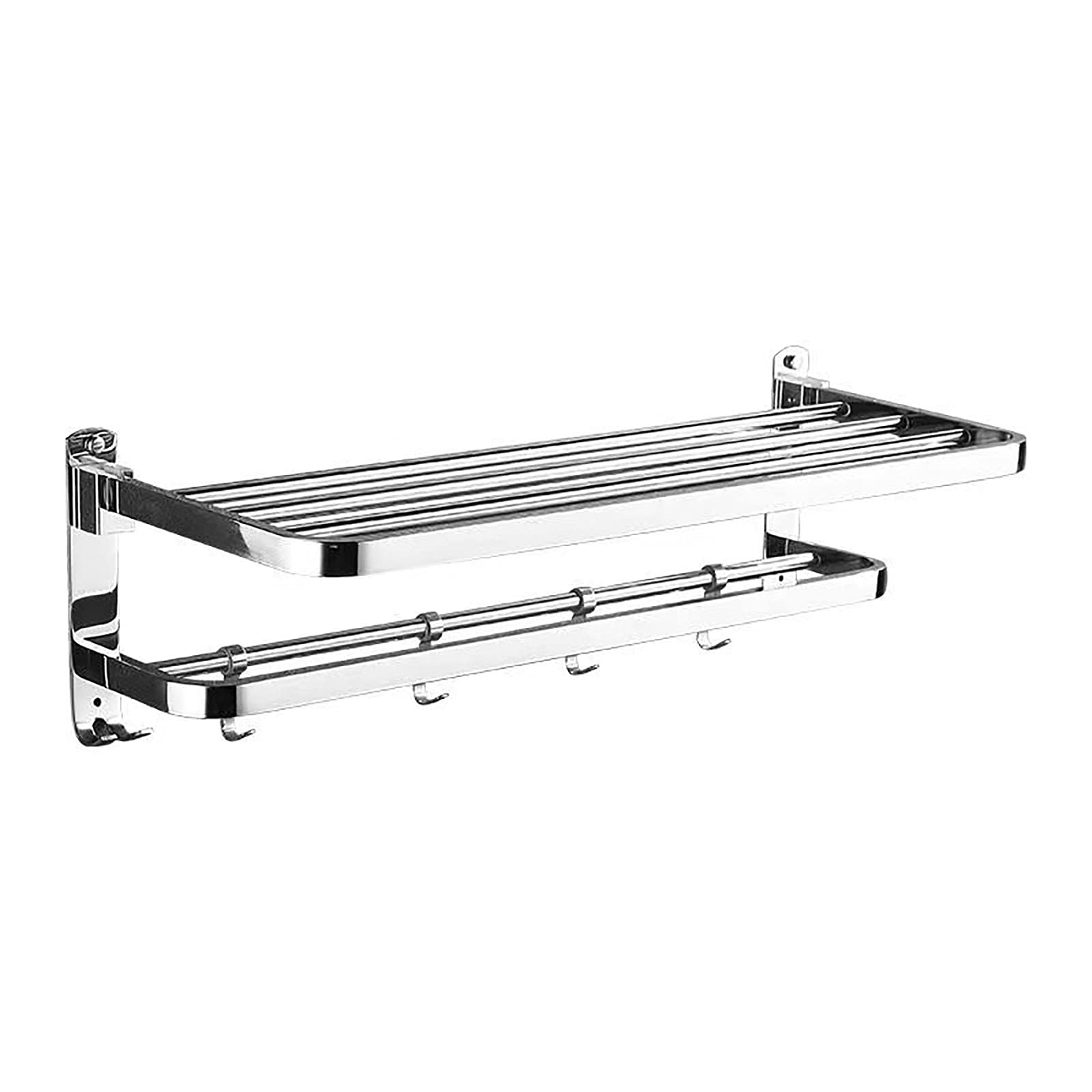 Estante de baño de pared sin taladro toallero acero inoxidable