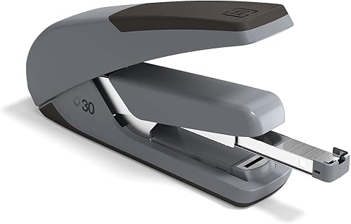 Miniatura 2 de TRU RED One-Touch DX-4 - Engrapadora de escritorio, capacidad para 30 hojas, color negro y gris, paquete de 2 unidades (TR58483-CCVS)