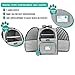 PetAmi Deluxe Pet Carrier Backpack for Small Cats and Dogs, Puppies | Ventilated Design, Two-Sided Entry, Safety Features and Cushion Back Support | for Travel, Hiking, Outdoor Use (Light Gray)