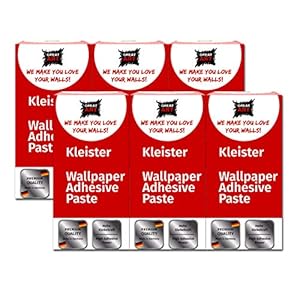 GREAT ART speciale pasta 6 stuks – voor behangen Ideaal voor het bevestigen van muurfoto’s fotobehang posters en…