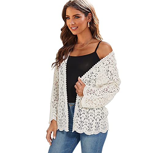 Image of Women's Cardigans Long Sleeve Lightweight Sweater Vintage Cardigan Thin Coats Outerwear