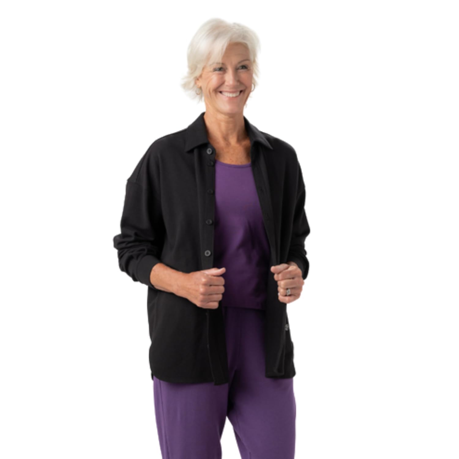 INNER JOY ActiveWear Buttery Button Jacket