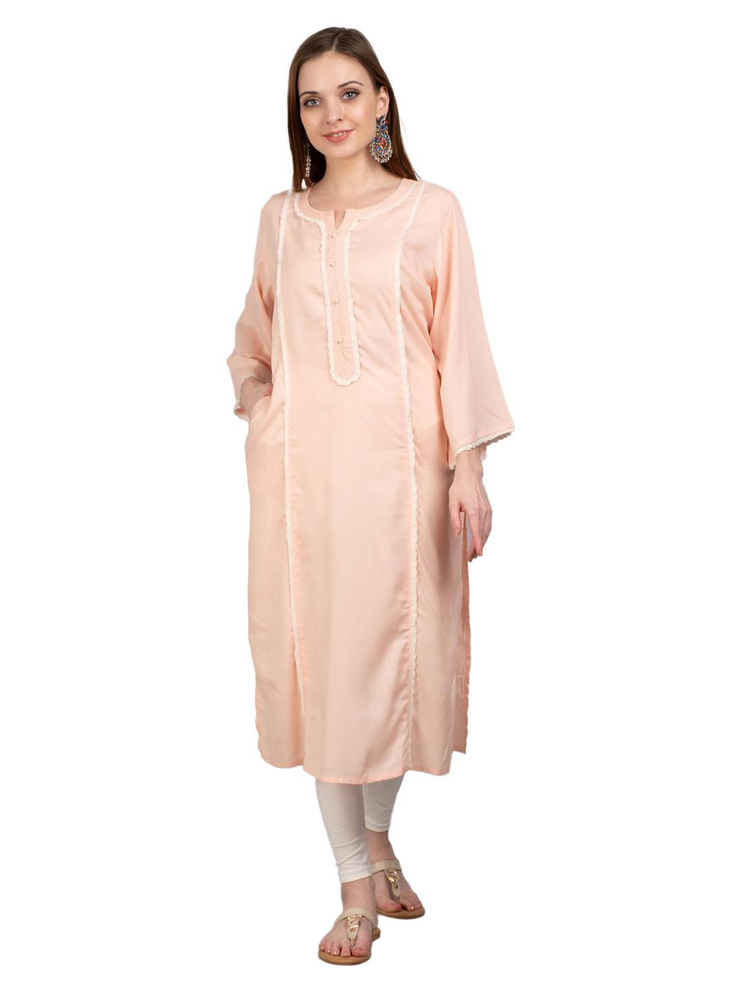 SHREEWomen Solid Rayon Kurta