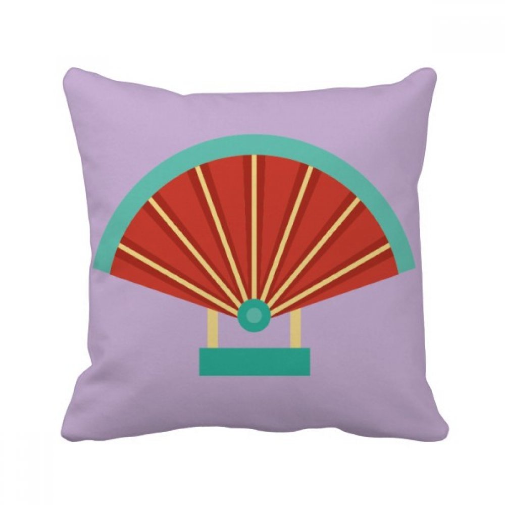 Coussin de Chine au motif de fan carré pour décorer votre canapé de salon