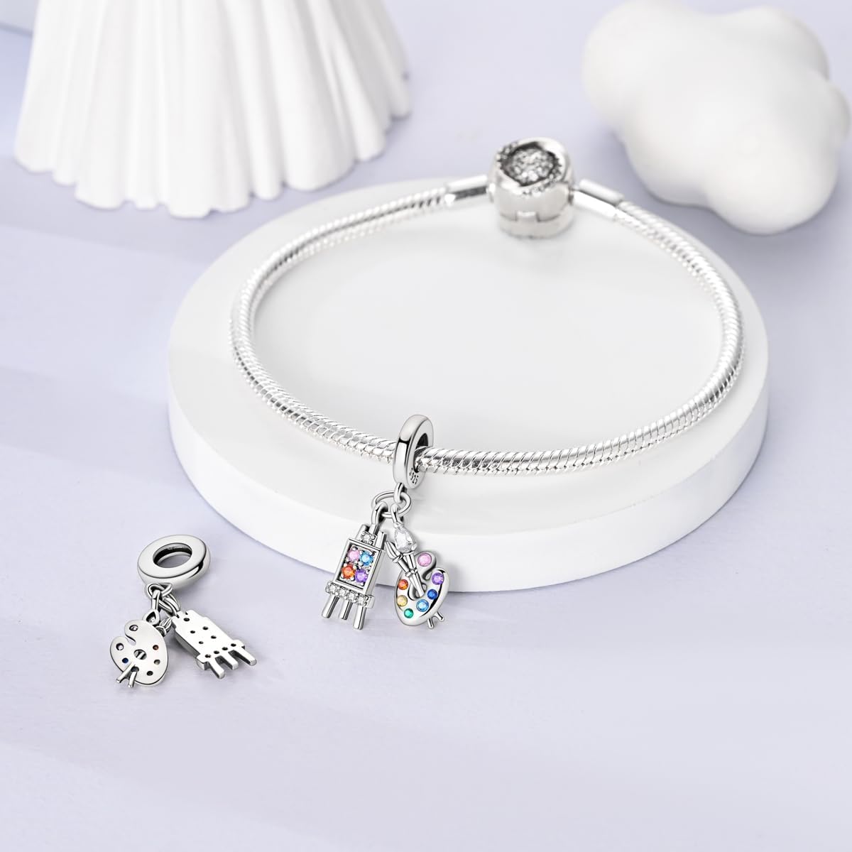 Hapour 925 Sterling Silver Charms for Charm Bracelets Necklace European Jewelry Pendant Beads Charm for Women Mom - Image 2