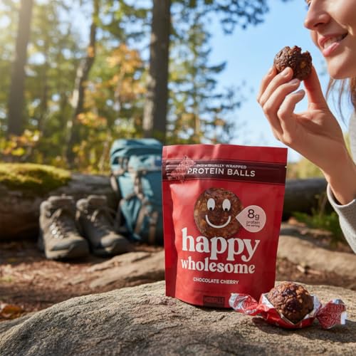 Happy Wholesome Protein Balls, Chocolate Cherry, 20 Count - image 6