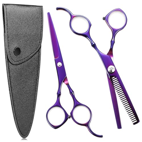 Ciseaux Coiffure, 3Pcs Kit Ciseaux Coiffure Professionnel...