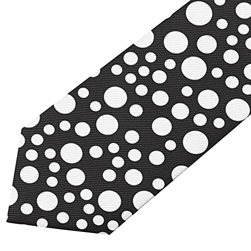 Yeahspace Polka Dot Tie Black And White Necktie Men's Neckties Classic Slim Ties Gifts For Office Wedding Business Men's Ties-Polka Dot Black And White (14), One Size #TOP1