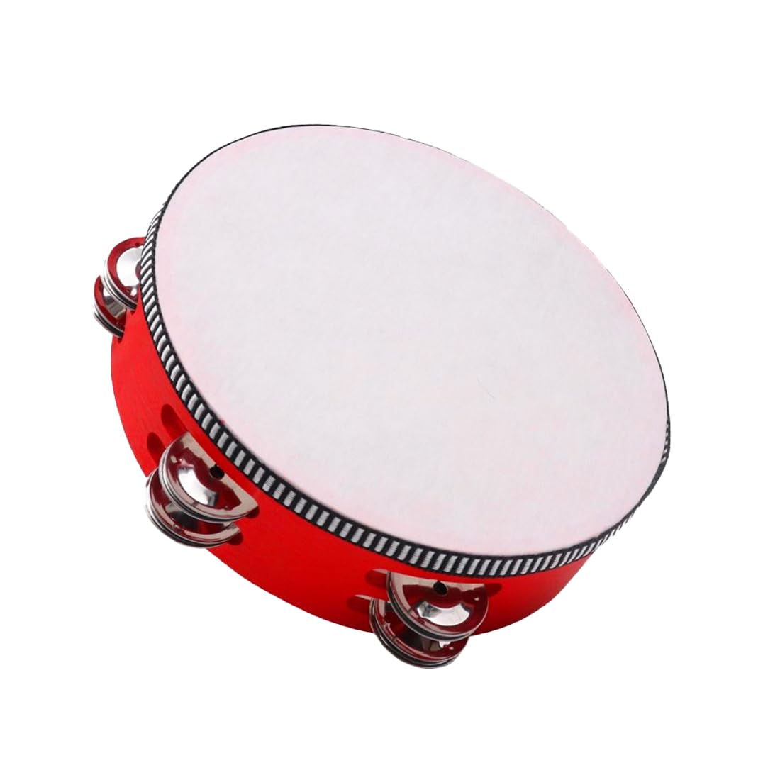 GXGM Tambourin en Bois Naturelle,Rouge Tambour à Main en Bois,Tambourin Instrument,20 CM Tambourin pour Enfants avec Jingle Bells,Tamburin à une Seule Rangée pour Party Dance & Song Accompagnement GXGM Tambourin en Bois Naturelle,Rouge Tambour à Main en Bois,Tambourin Instrument,20 CM Tambourin pour Enfants avec Jingle Bells,Tamburin à une Seule Rangée pour Party Dance & Song Accompagnement