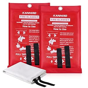 KANHIRO Feuerlöschdecke 2 Stück