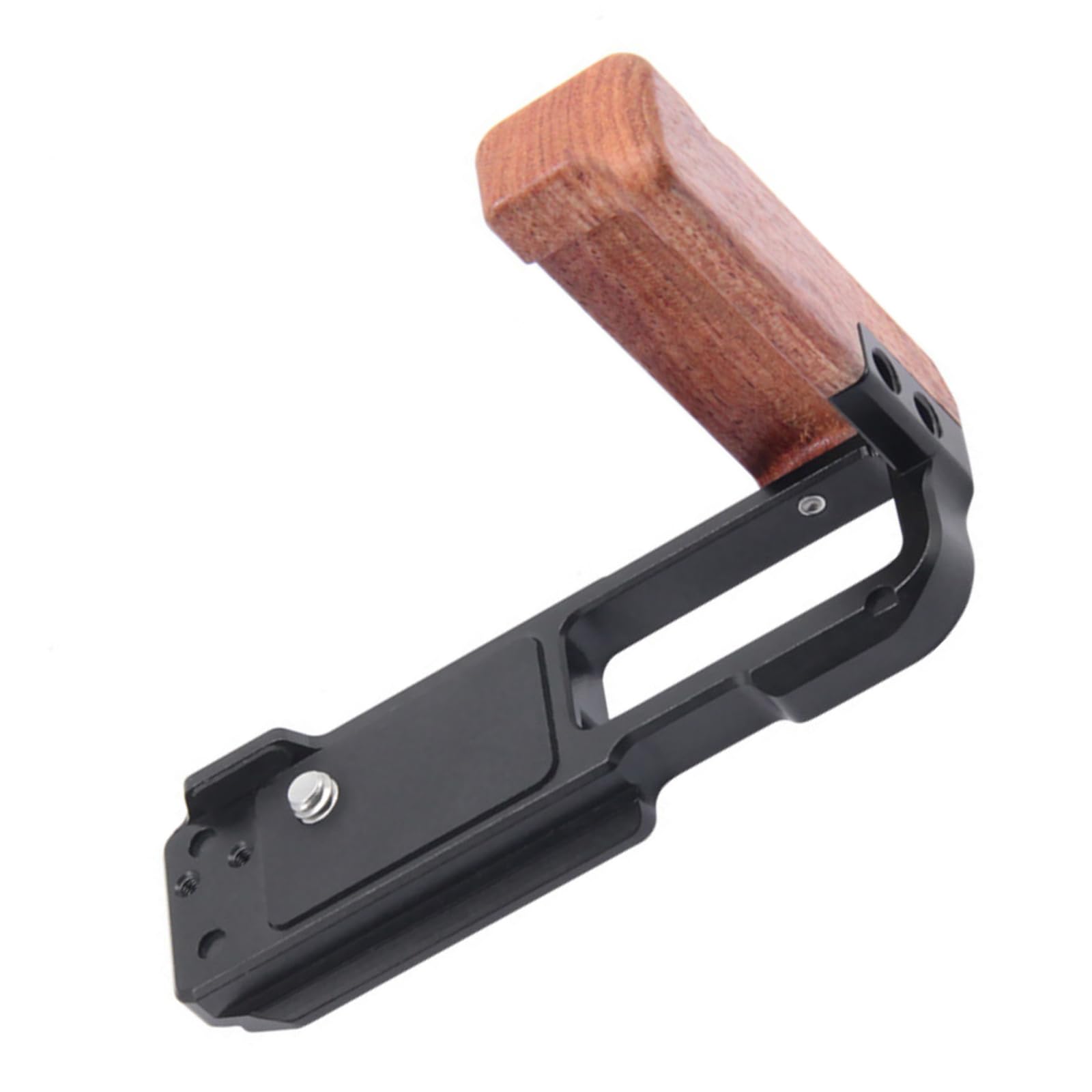 Placa de cámara con elegante mango de madera de perla y base de aluminio 7