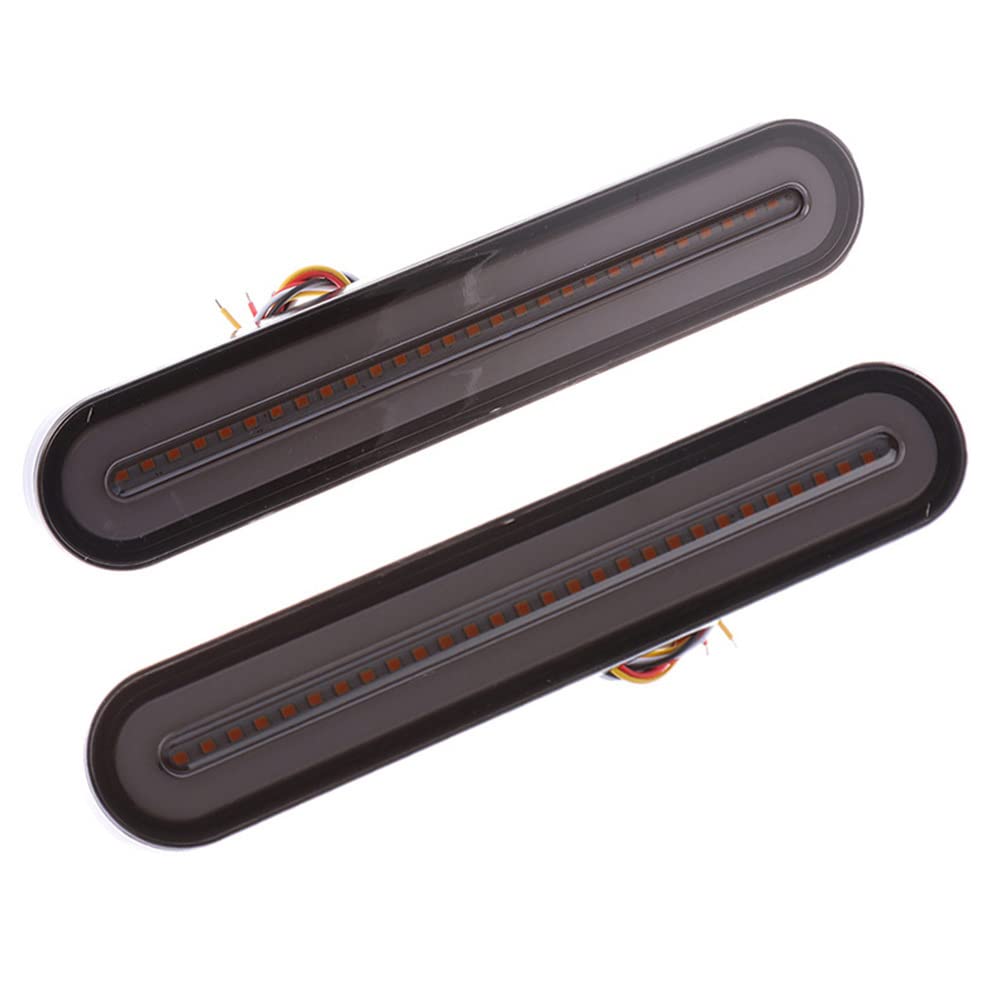 AIVYNA 2Pz 100 LED 4 in 1 Indicatore di Direzione per Auto Freno Lampade Posteriori Luci di Arresto Che Scorre Lampadina 12V Impermeabile per Rimorchio del Camion