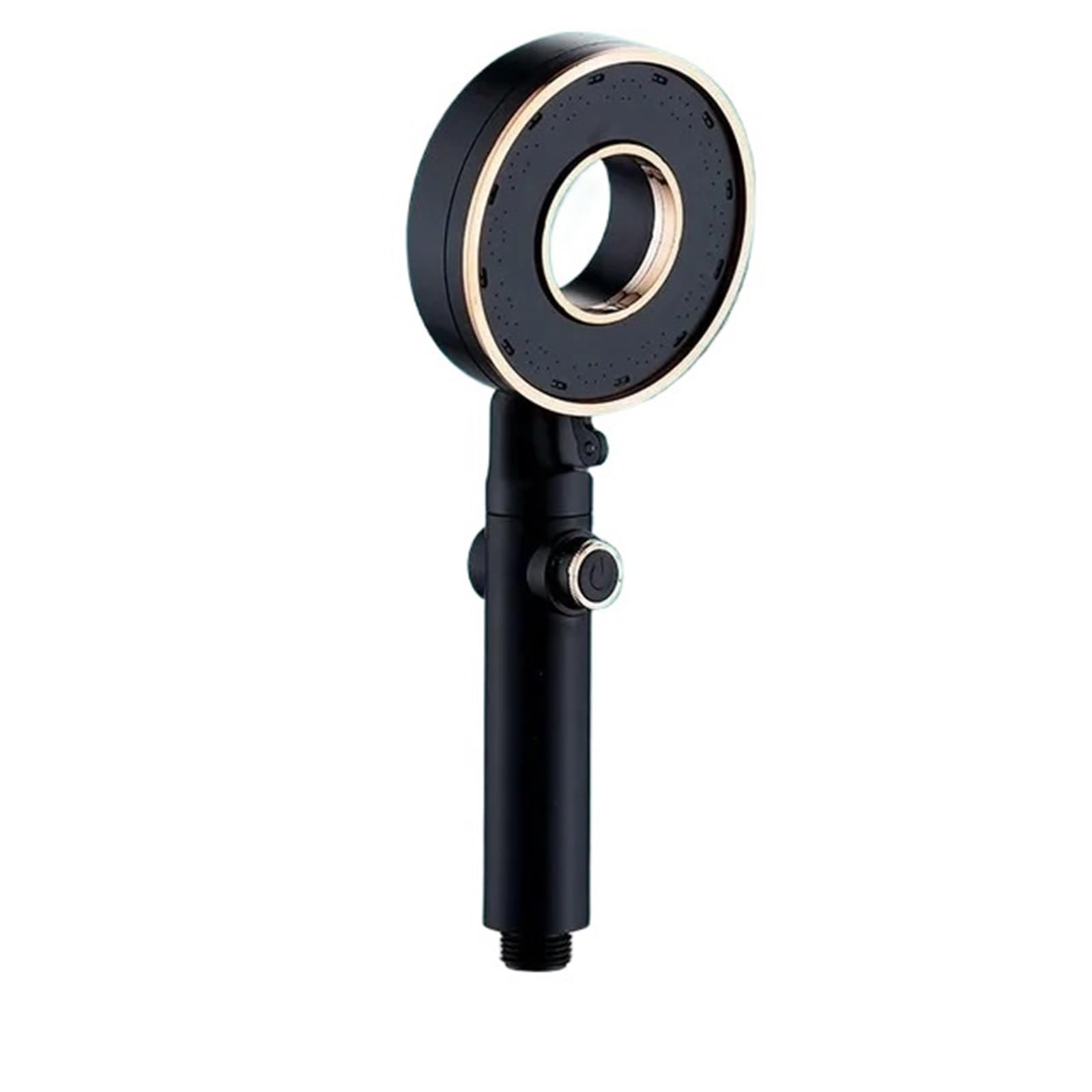 Shower Head Shower Head High Pressure 3 Modes Adjustable Showerheads Water Saving One-Key Stop Water Spray Nozzle Bathroom Faucet Accessorie(Black)