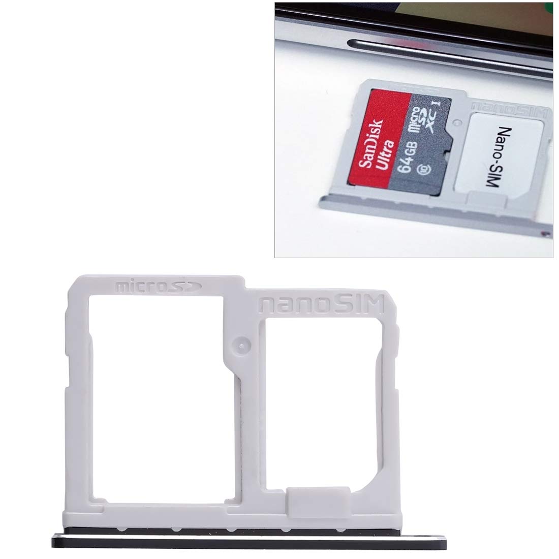 Vassoio Porta SIM Nano E Micro SD Per LG G5 G6 G7 G8 - Ricambio Nuovo - Foto 2