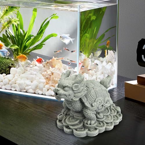 Estatua de Tortuga Dragón de Arenisca Feng Shui miniatura 5