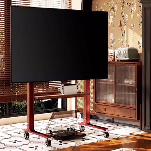 Soporte Móvil para TV con Ruedas y Ajuste de Altura miniatura 4