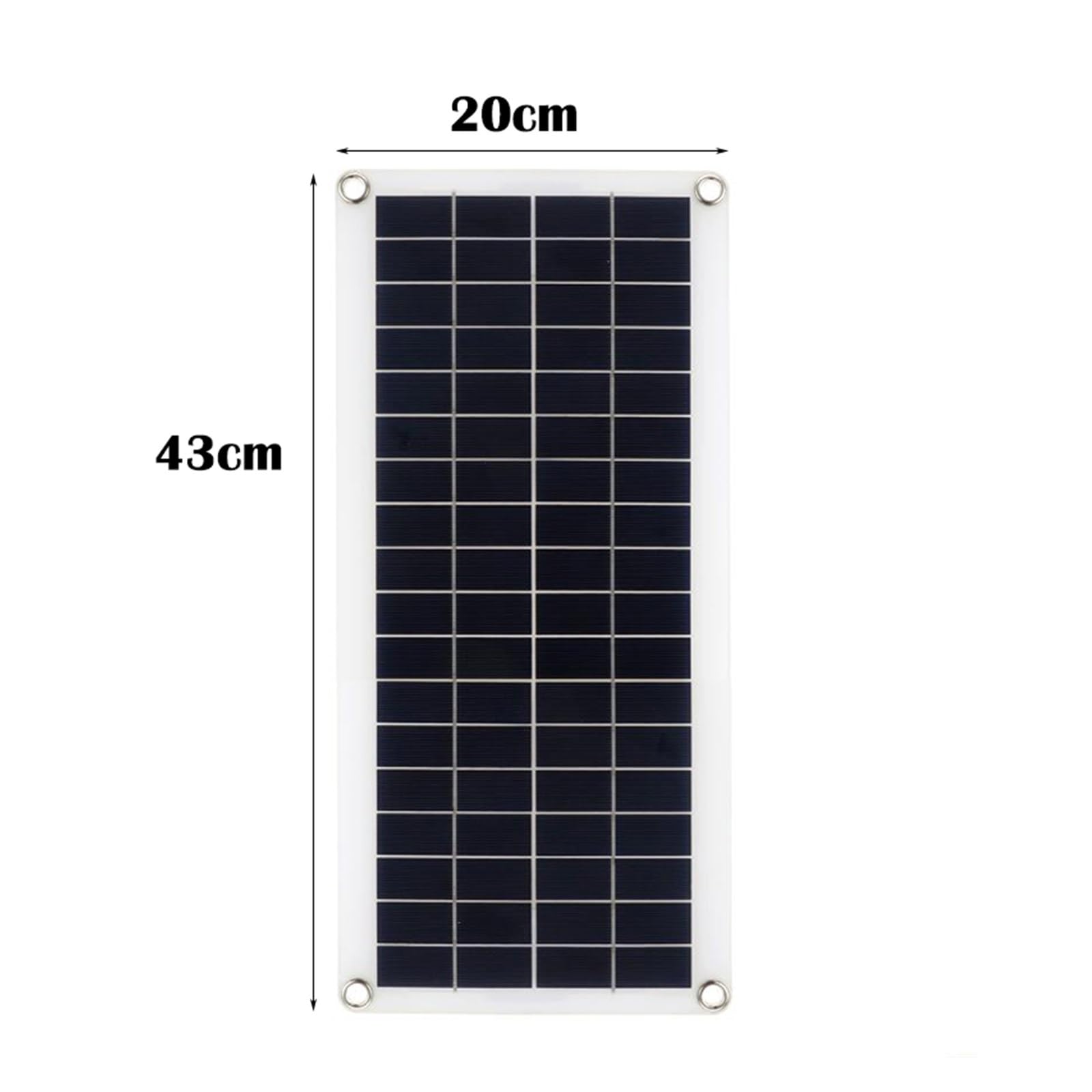 Kit de panel solar completo Salida dual USB Células solares Controlador placa polivinílica Cargador energía batería exterior Salida Ideal(With 10A Controller)