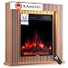 KAMINIO® Matti MODERN 32 Paneel Elektrokamin mit Heizung [Standkamin]