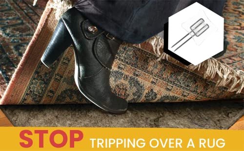 Rug Settlers Rug Pins Pack Of 6 Rug Anchors Secure A Rug Over A Rug Anti Slip Pins For Mats Runners Plastic Sheets And Throws #TOP3