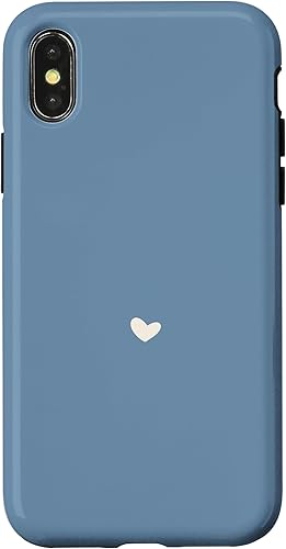 Miniatura 7 de iPhone 13 Pro Misty Blue - Funda estética bohemia con diseño de corazón dibujado a mano
