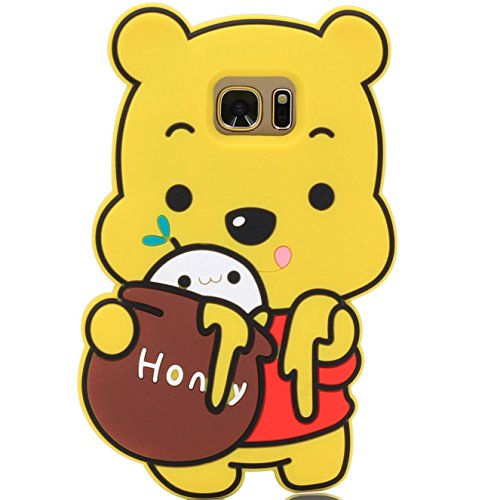 Samsung Galaxy S7 Edge Case, MC Fashion Cute 3D American Cartoon Characters Protective Silicone Phone Case for Samsung Galaxy S7 Edge (Winnie The Pooh)