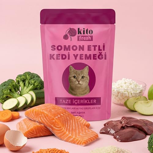 Kito Fresh Somonlu Kedi Yemeği 80 g - Görsel 3