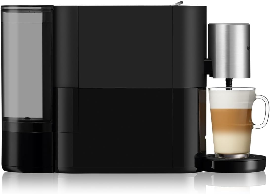Side view of Nespresso Atelier S85 showing the water tank