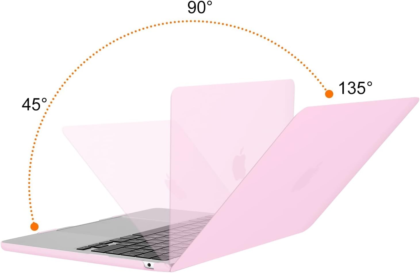 MOSISO 40L Rhombus Quilted Travel Backpack with Drawstring Bag&Compatible with MacBook Air 13 inch Case 2025-2022 M4 A3240 M3 A3113 M2 A2681, Case&Keyboard Cover&Screen Film&Type C, Dusty Pink&Pink